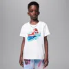 Jordan Little Kids' Aj1 Wave T-shirt In White