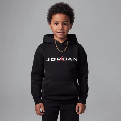 Jordan Little Kids' Baseline Pullover Hoodie In Black