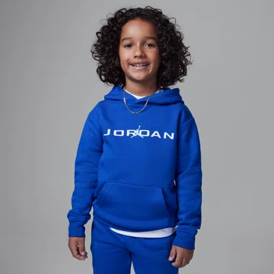 Jordan Little Kids' Baseline Pullover Hoodie In Blue