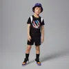 Jordan Little Kids' Bball Fire Mixed 2-piece Shorts Set In Black