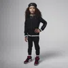 Jordan Little Kids' Blocked Rib 2-piece Full-zip Set In Black