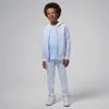 Jordan Little Kids' Blocked Rib 2-piece Full-zip Set In Grey