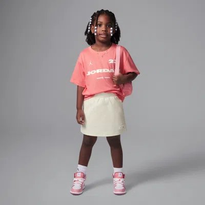 Jordan Little Kids' Crafted Utility 2-piece Skort Set In White