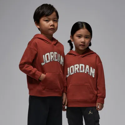 Jordan Little Kids' Gift Giving Mountain Pullover Hoodie In Red