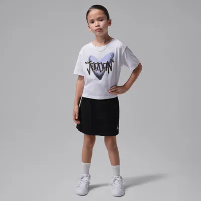 Jordan Little Kids' I Heart  2-piece Skirt Set In Black