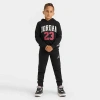 Jordan Little Kids Jersey Hoodie And Jogger Pants Set In Black