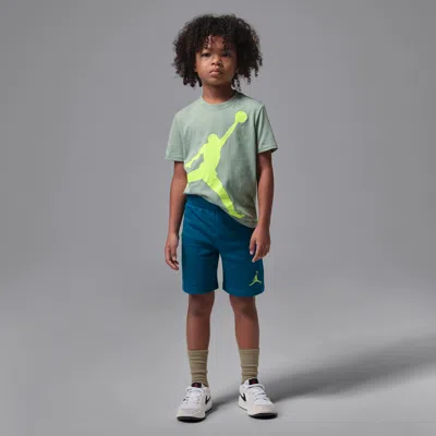Jordan Little Kids' Jumpman 2-piece Shorts Set In Blue
