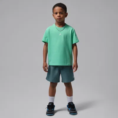 Jordan Little Kids' Jumpman 2-piece Woven Play Shorts Set In Green
