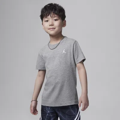 Jordan Little Kids' Jumpman Air Embroidered T-shirt In Grey