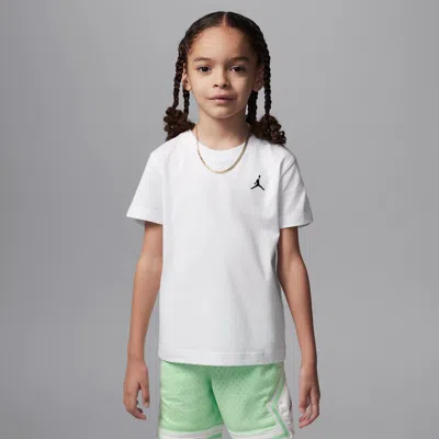 Jordan Little Kids' Jumpman Air Embroidered T-shirt In White
