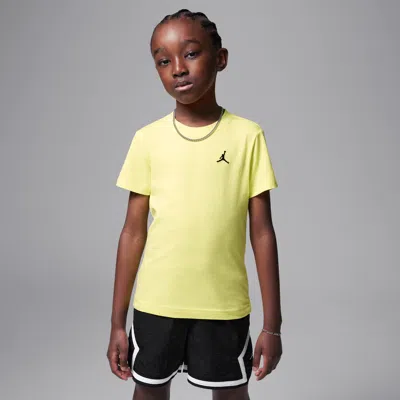 Jordan Little Kids' Jumpman Air Embroidered T-shirt In Yellow