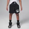 Jordan Little Kids' Mesh Pe Shorts In Black