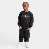 Jordan Little Kids Mountainside Crewneck Sweatshirt And Jogger Pants Set In Black