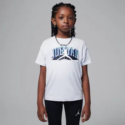 Jordan Little Kids' Push Through Graphic T-shirt In Grey