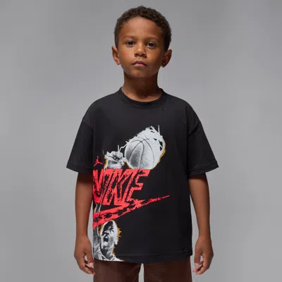Jordan Little Kids' Reissue T-shirt In Black