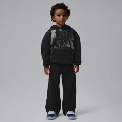 Jordan Little Kids' Shock And Ahhh 2-piece Fleece Set In Black