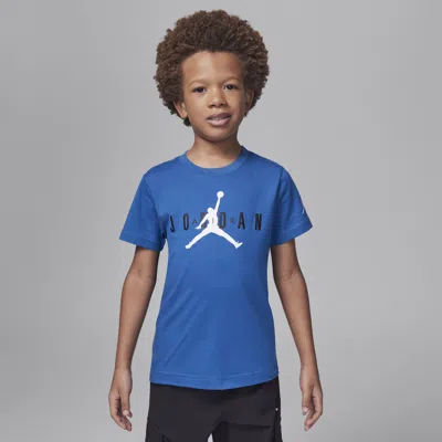 Jordan Kids' Little Boys Logo T-shirt In Blue