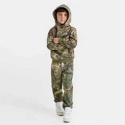 Jordan Little Kids X Realtree Pullover Hoodie And Jogger Pants Set In Green