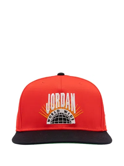 Jordan Logo Cap Hat In Red