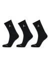 Jordan Logo Crew Socks (pack Of Three) In Black