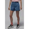 Jordan Denim Shorts In Blue In Stone Blue
