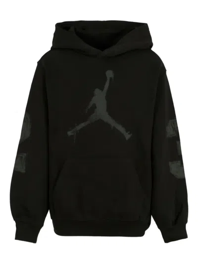 Jordan Kids' Logo-detail Hoodie In Black