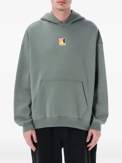 Jordan Logo-detail Hoodie In Green