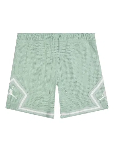 Jordan Logo-detail Mesh Shorts In Green