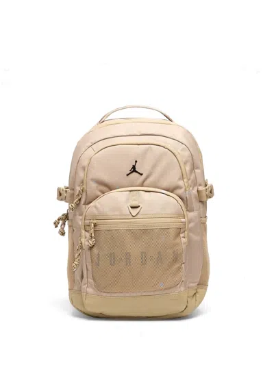 Jordan Logo-detail Zip-fastening Backpack In Neutral