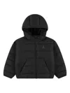 Jordan Logo-embroidered Hooded Jacket In Black