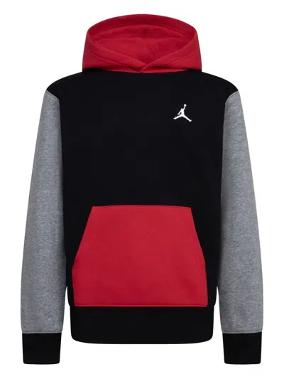 Jordan Kids' Logo-embroidered Hoodie In Black