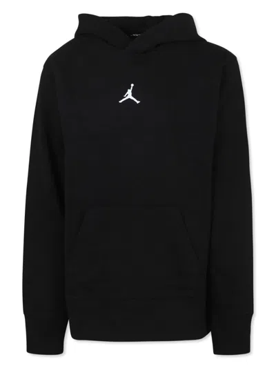 Jordan Kids' Logo-embroidered Hoodie In Black