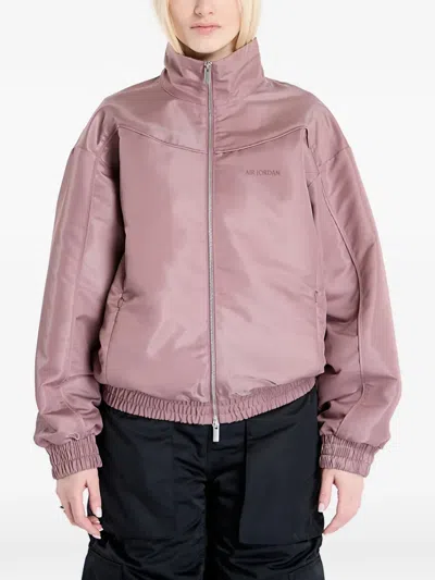 Jordan Logo-embroidered Jacket In Pink