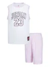 Jordan Girls 23 Jersey Short Set In Pink