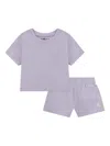 Jordan Logo-embroidered Shorts Set In Purple