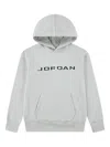 Jordan Logo Hooded Hoodie In Gray