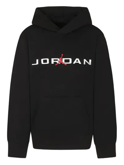 Jordan Kids' Logo Hoodie In Black