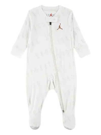 Jordan Logo-print Babygrow In White