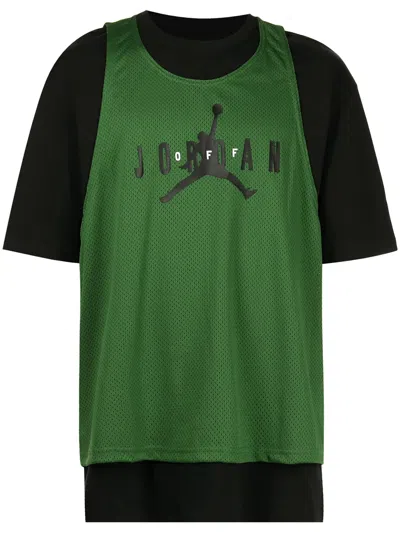 Jordan Logo-print Layered T-shirt In Green