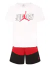 Jordan Logo-print Shorts Set (two-pieces) In 白色