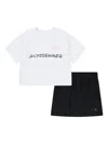 Jordan Logo-print Skirt Set In Black