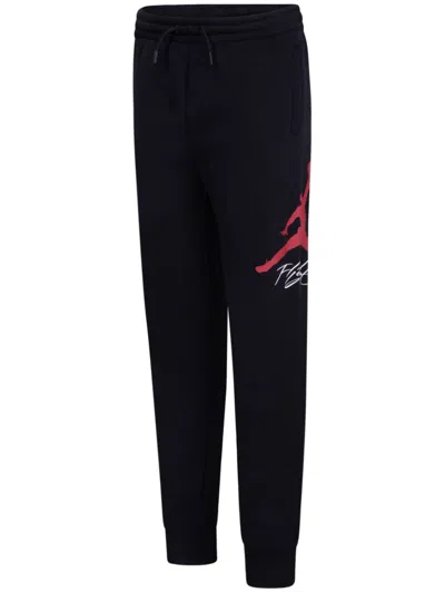 Jordan Kids' Logo-print Track Pants In Black