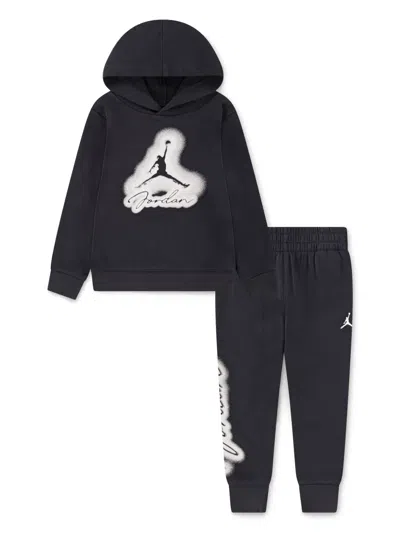 Jordan Kids' Logo-print Tracksuit In Black
