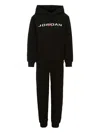 Jordan Logo-print Tracksuit Set In Black