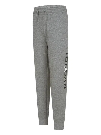 Jordan Kids' Logo-print Trousers In Gray