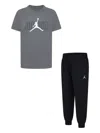 Jordan Logo-print Trousers Set In Black