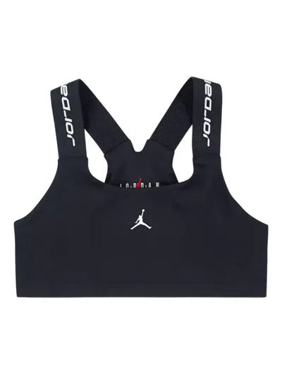 Jordan Logo-strap Sports Bra In Black