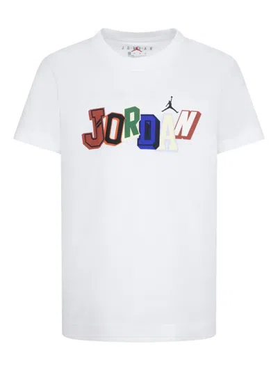Jordan Kids' Logo T-shirt In White