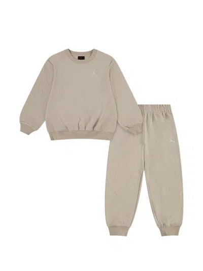 Jordan Kids' Logo Tracksuit Set In Gray