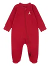Jordan Logo Zip Pajama In Red